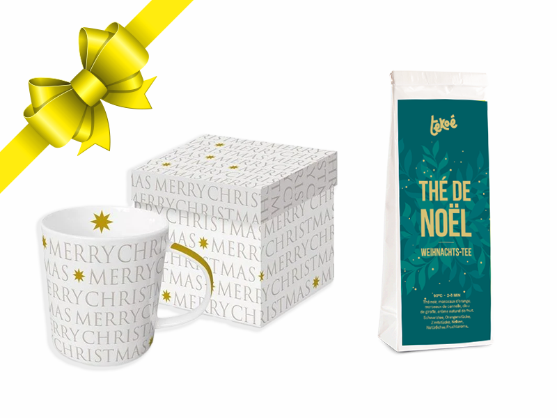 THE TWIDDLERS 4 Mugs de Noël avec Coffret Cadeau, 340ml - Tasses à